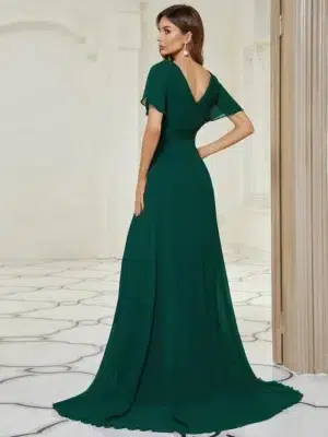 robe de cocktail verte