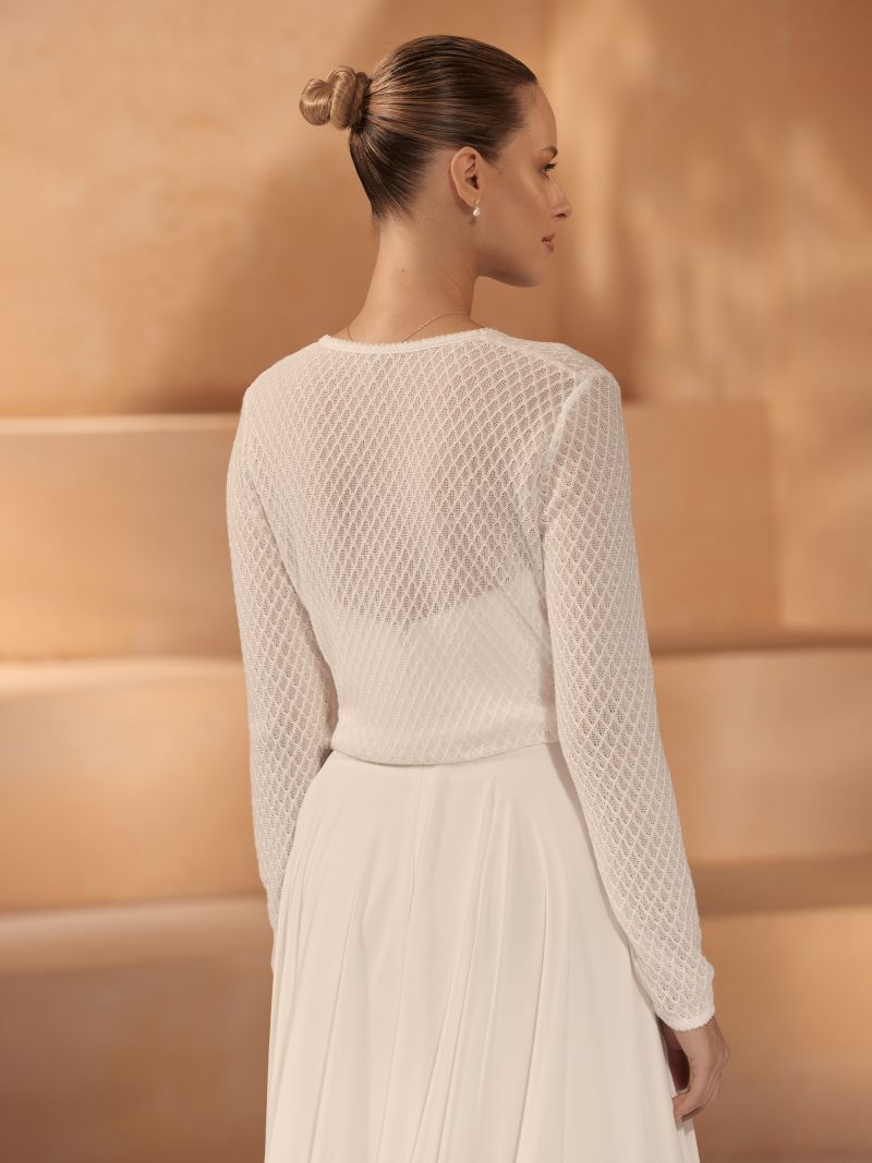 Boléro Femme En Maille Filet Vert Citron - Manches 3/4, Devant Nouable - Taille Unique - Léger, élégant, Pour Robes Et Hauts