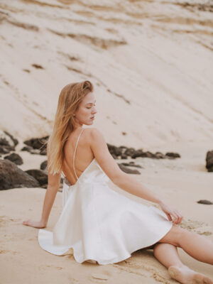 Robe patineuse dorée