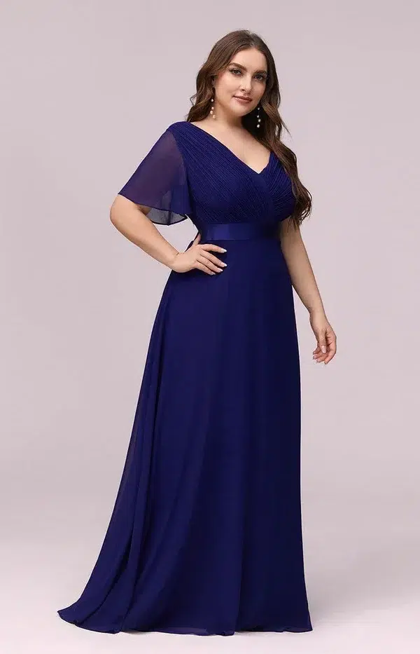 robe de cocktail bleue