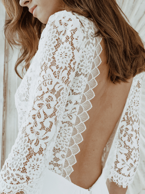 Robe de mariée love story Fabienne Alagama