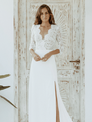 Robe de mariée love story Fabienne Alagama
