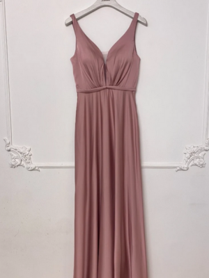 Robe satin rose Lautinel